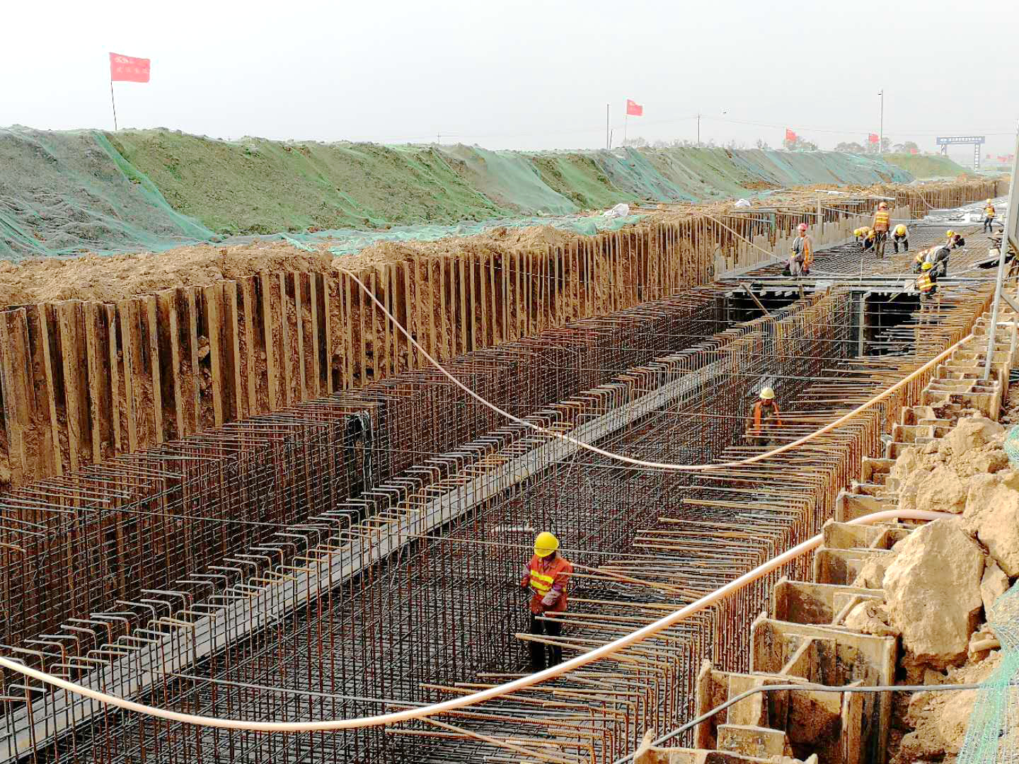 山西綜改示范區瀟河產業園區:道路建設春潮滾滾 工程建設